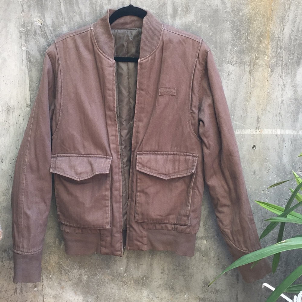 Reversible men's RVCA military jacket